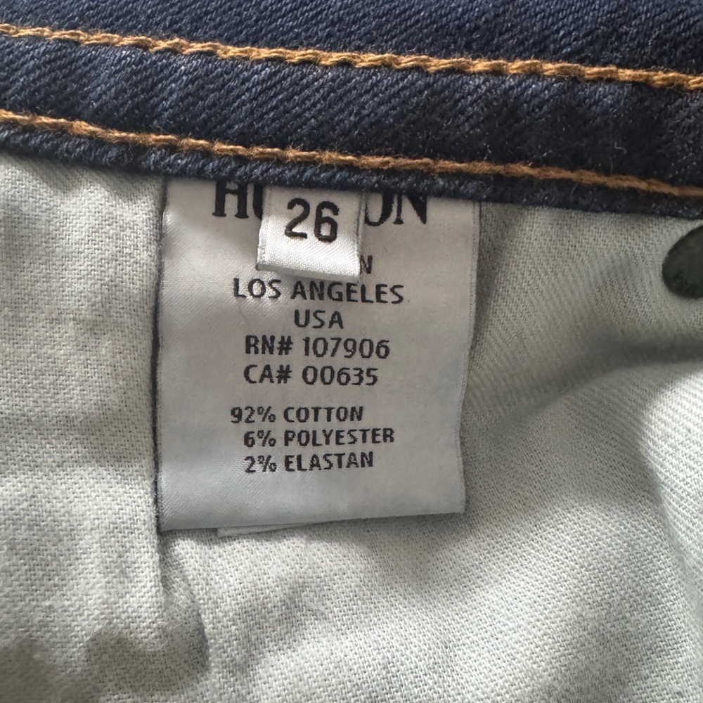HUDSON | Signature Bootcut Jeans Denim Sz 26 - Picture 9 of 12